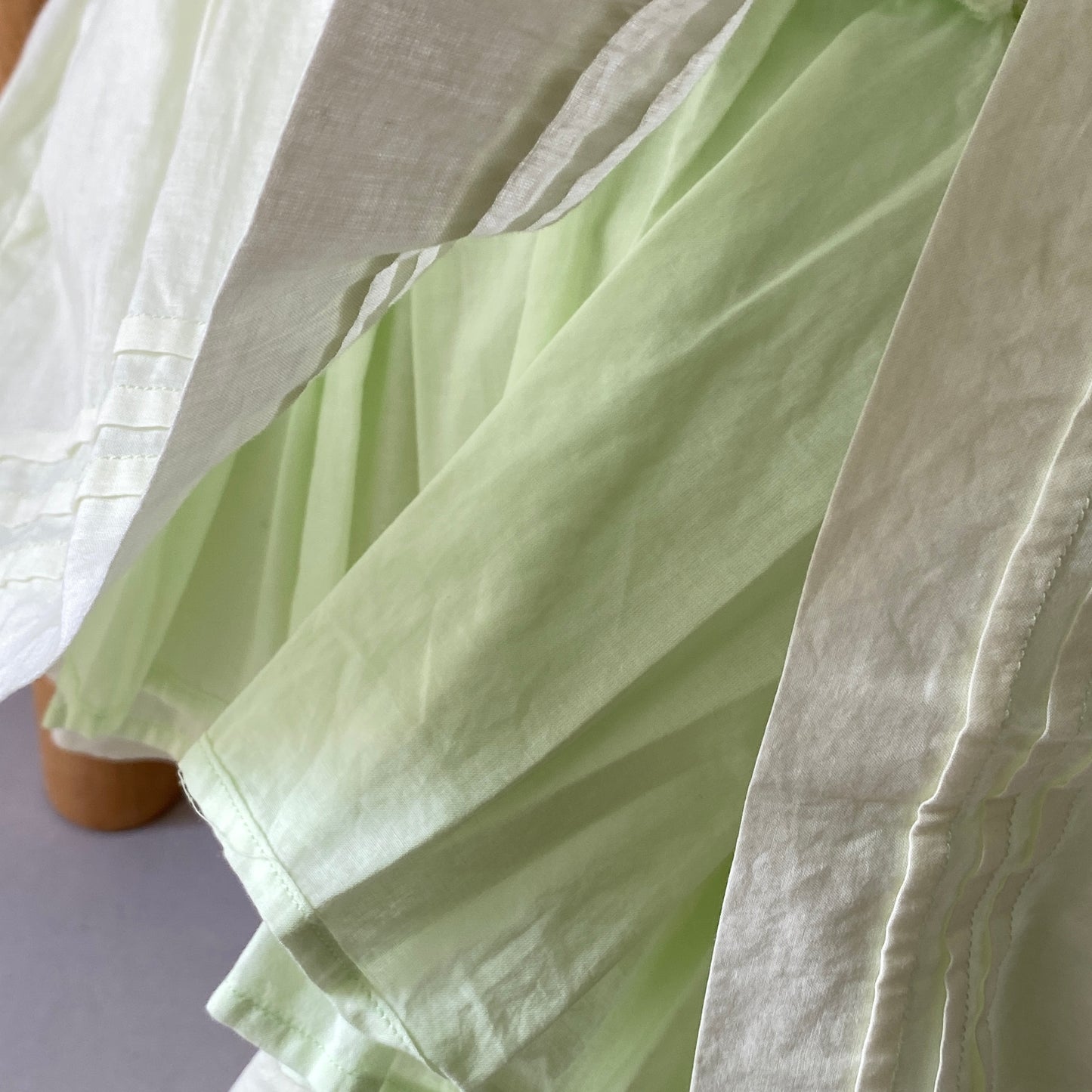 Pastel Green Smocked Bow-Back Dress (3-6M)