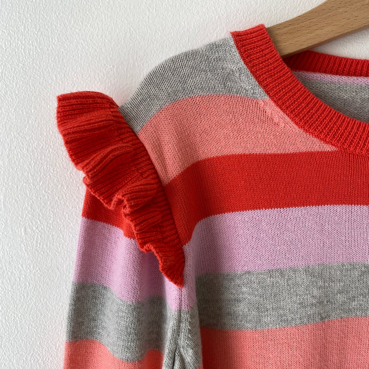 Multicolored Stripe Oversized Sweater (7-8Y)