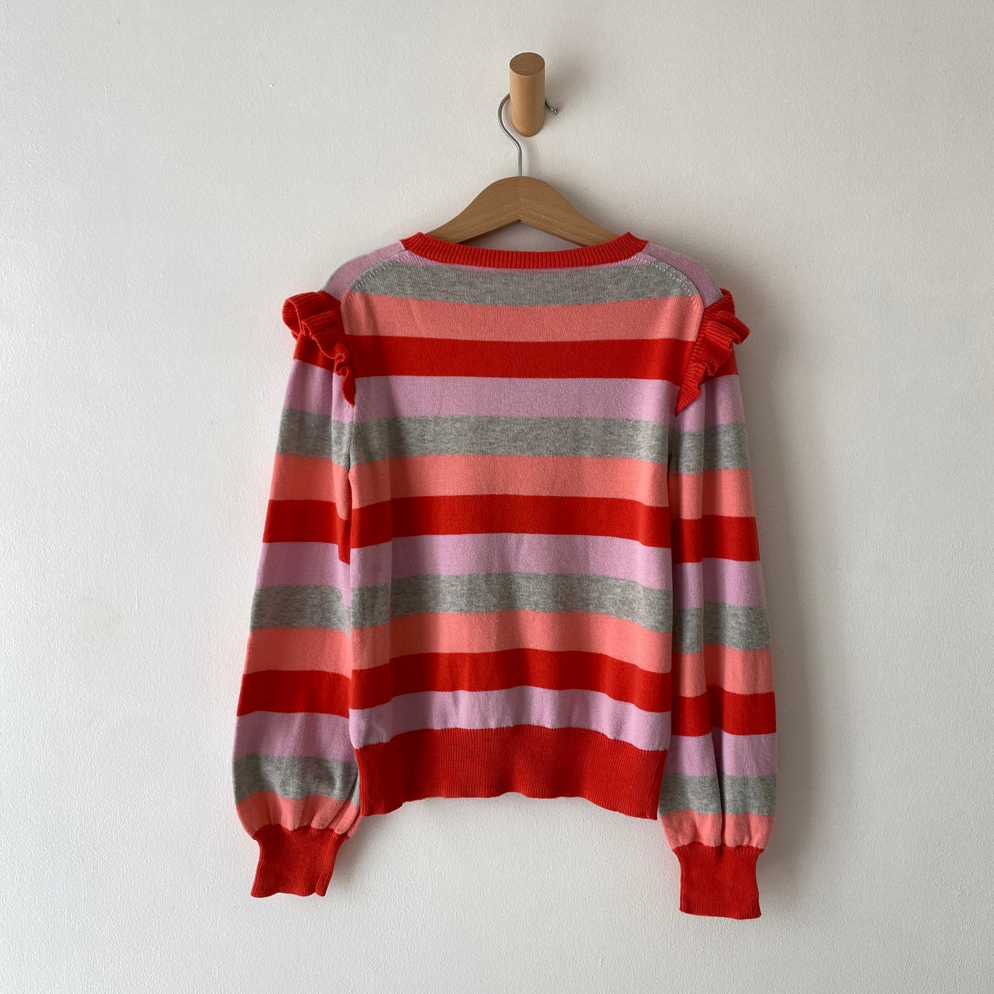 Multicolored Stripe Oversized Sweater (7-8Y)